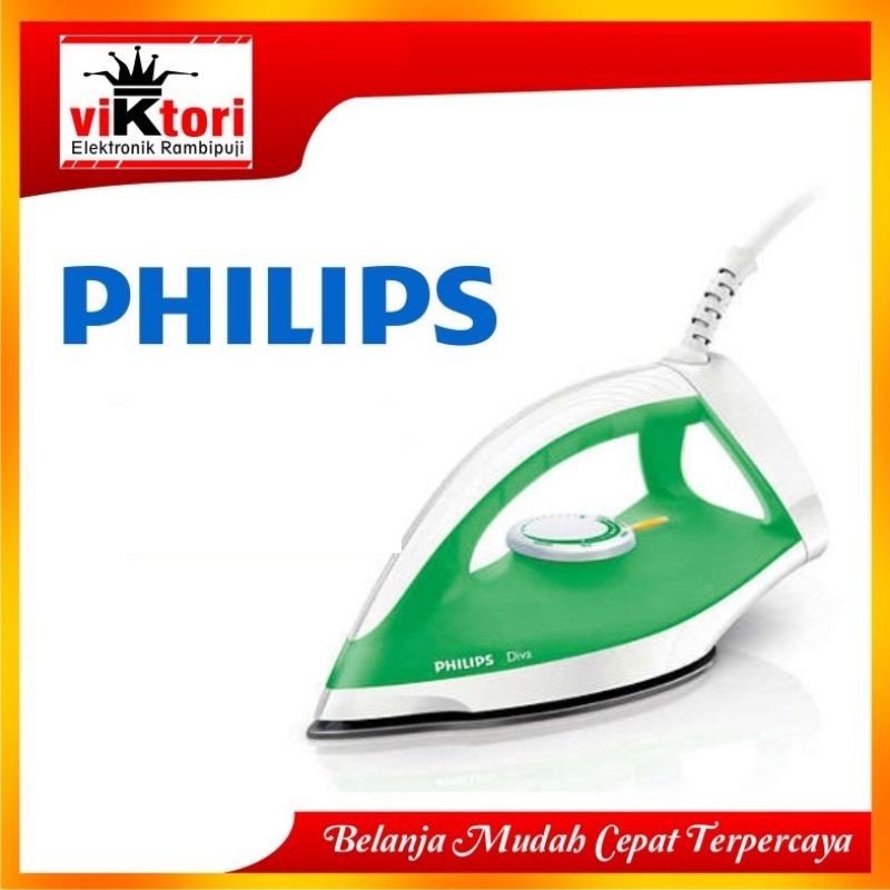 PHILIPS GC-122 / SETRIKA PHILIPS GC122 / SETRIKA LISTRIK PHILIPS GC 122 / PHILIPS DRY IRON GC122 / G