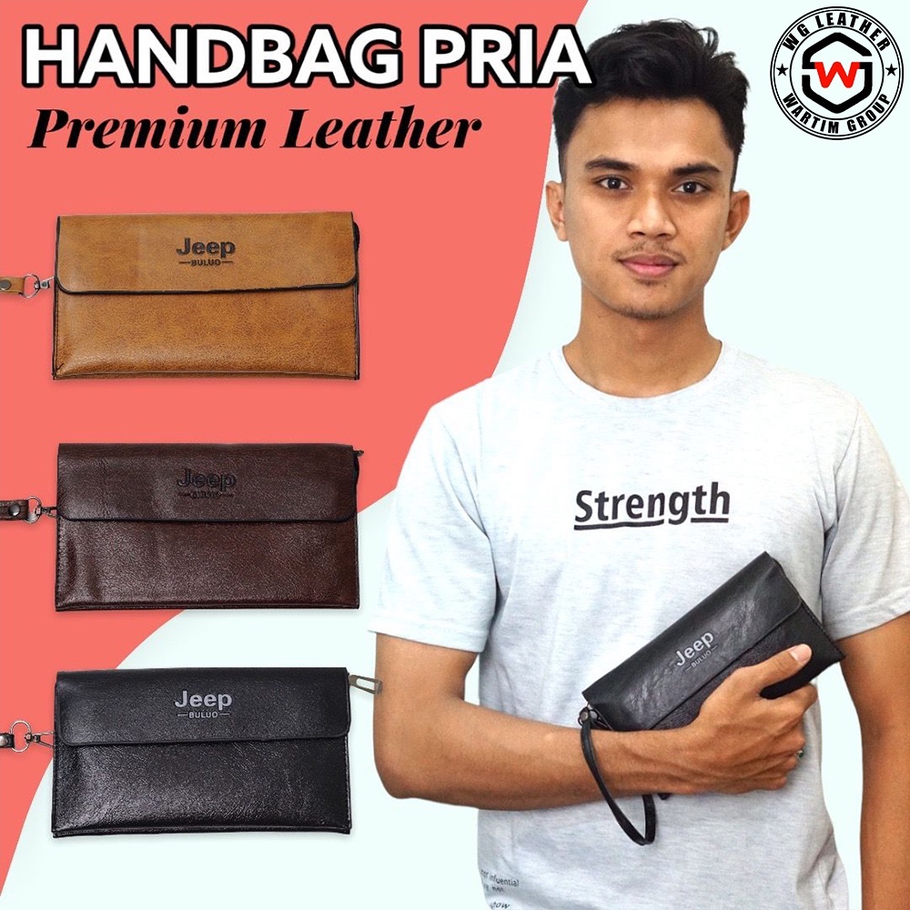 DOMPET CLUTCH KULIT CLASSIC PRIA WANITA LEATHER WALLET IMPORT