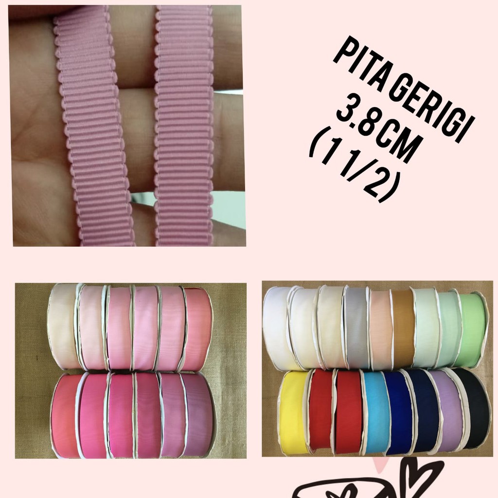 1 YARD - 2.5 CM (1&quot;) PITA GERIGI | PITA KOREA