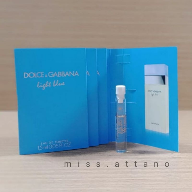 Parfum miniatur original / vial Dolce & Gabbana Light Blue pour femme