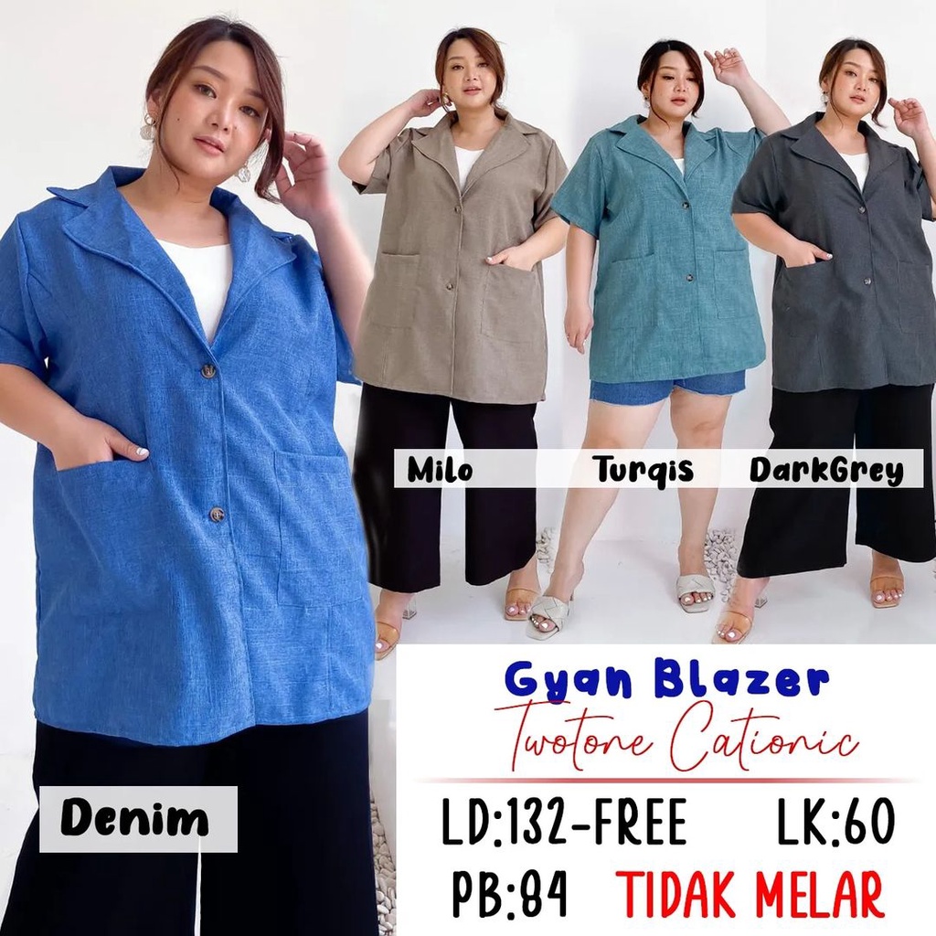 GYAN BLAZER BLAZER JUMBO OUTER JUMBO WANITA BISIZE MURAH JUMBO