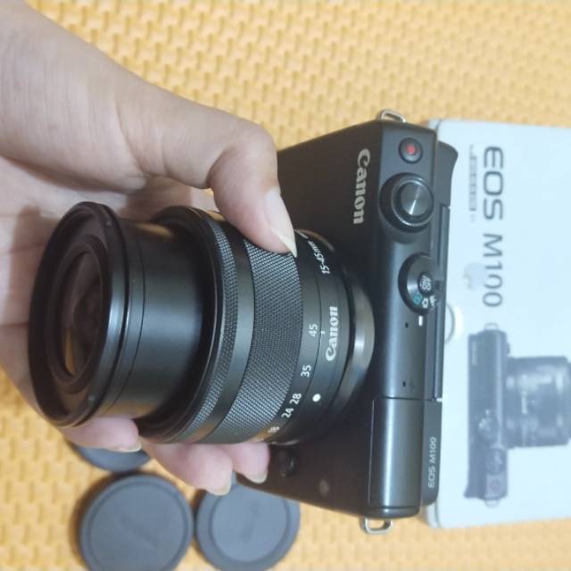Jual Canon M100 Fullset Lensa 15-45mm | Shopee Indonesia