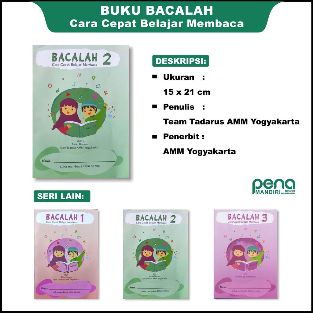 Buku Anak Belajar Membaca BACALAH