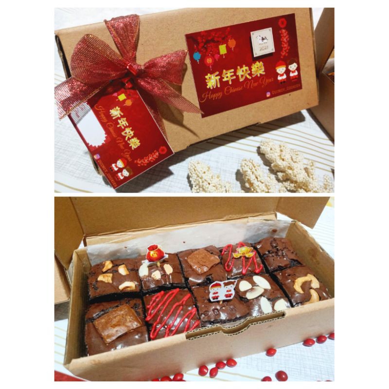 

hamper imlek cny kue imlek chewy shiny brownise