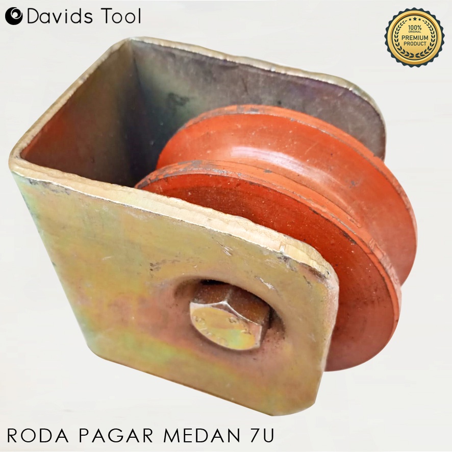 Roda Pagar Besi Gerbang Rumah Medan 7cm Model U