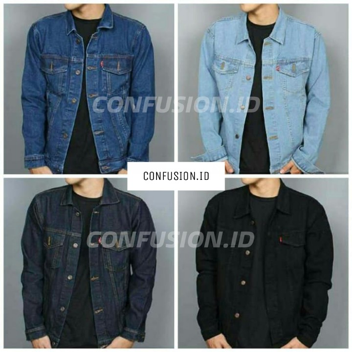 Jacket jeans| jaket jeans cowo | jeans pria hitam | jaket jeans | jeans denim