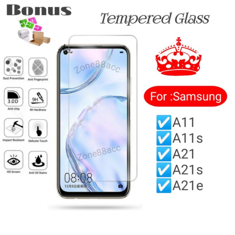 Antigores Tempered Glass Screen Guard protector Samsung A11 A11s A21 A21s A21e e s TG Bening Antiblue Spy Blue light Full Garskin Lensa Lens Pelindung Layar 9D