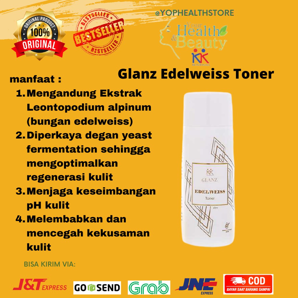 Toner Glanz Edelweisse  KK Indonesia original