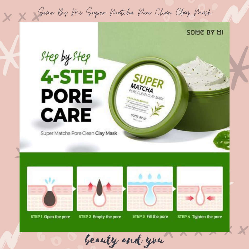 Some By Mi Super Matcha Pore Clean Clay Mask (ORIGINAL 100%)