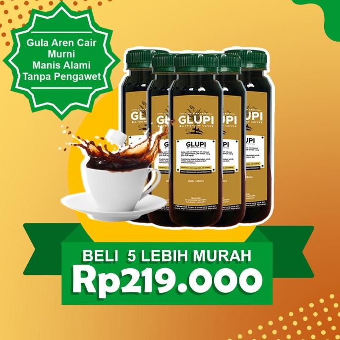 

[PAKET 5 BOTOL GLUPI] BROWN SUGAR SYRUP GULA JAWA AREN ASLI ORGANIC CD364512ZX