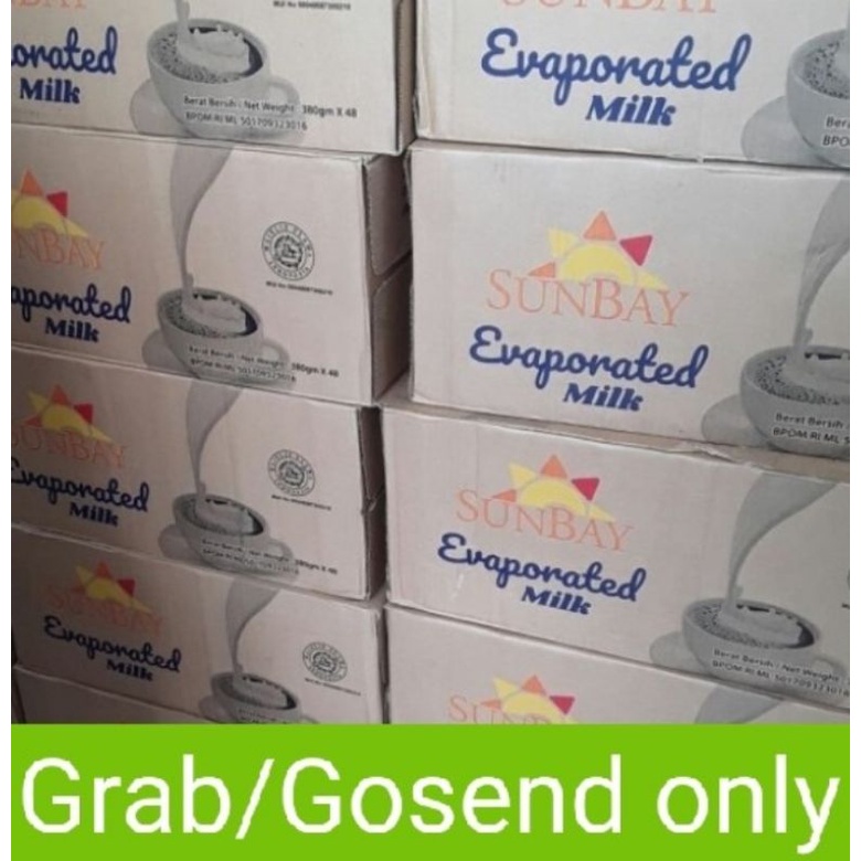 susu evaporasi sunbay 1 dus/evaporated milk sunbay per karton