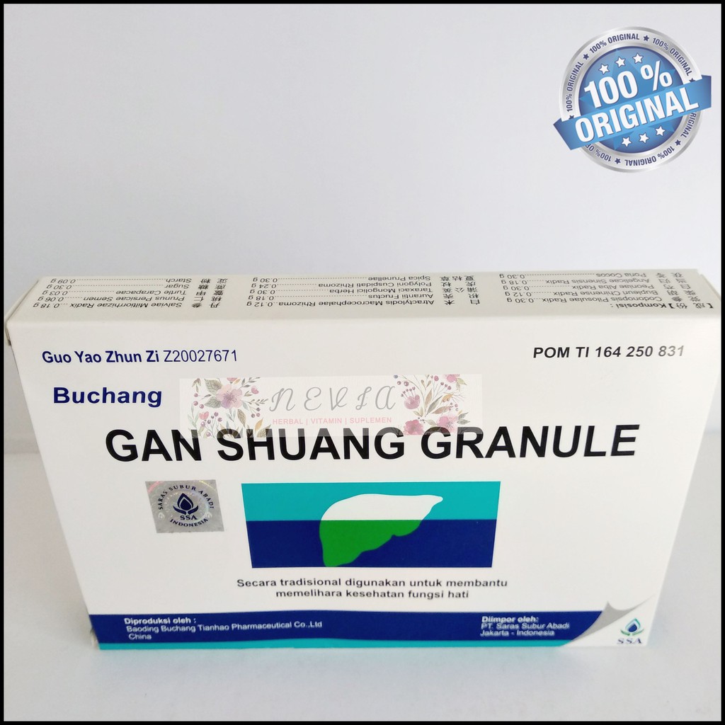 Obat Hepatitis Hati Liver Herbal Cina Buchang Gan SHuang Granule