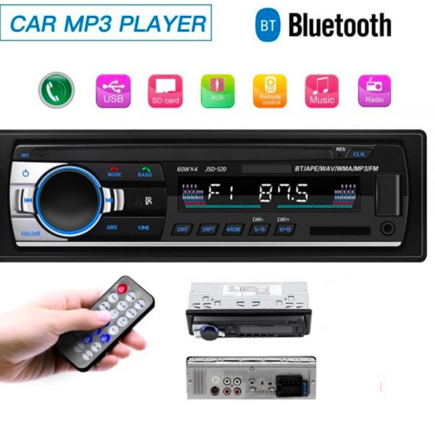 NVsport Tip Mobil Bluetooth Pemutar Musik Radio Tape Car Audio Mobil Komplit  Multifungsi USB MP3 T9