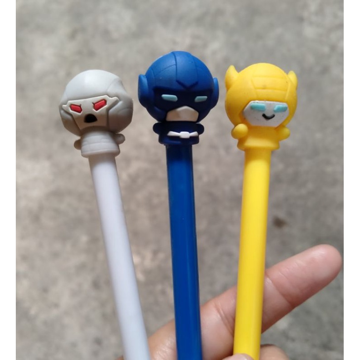 

♥️ Pulpen / Bolpen / Bolpoin Gel Karakter Hero Lucu Imut ♥️