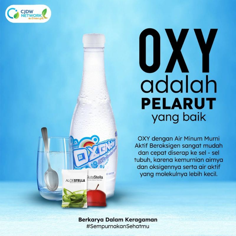 

OXGNDW/OXY WATER ACTIVE/AIR DENGAN KANDUNGAN OKSIGEN TINGGI
