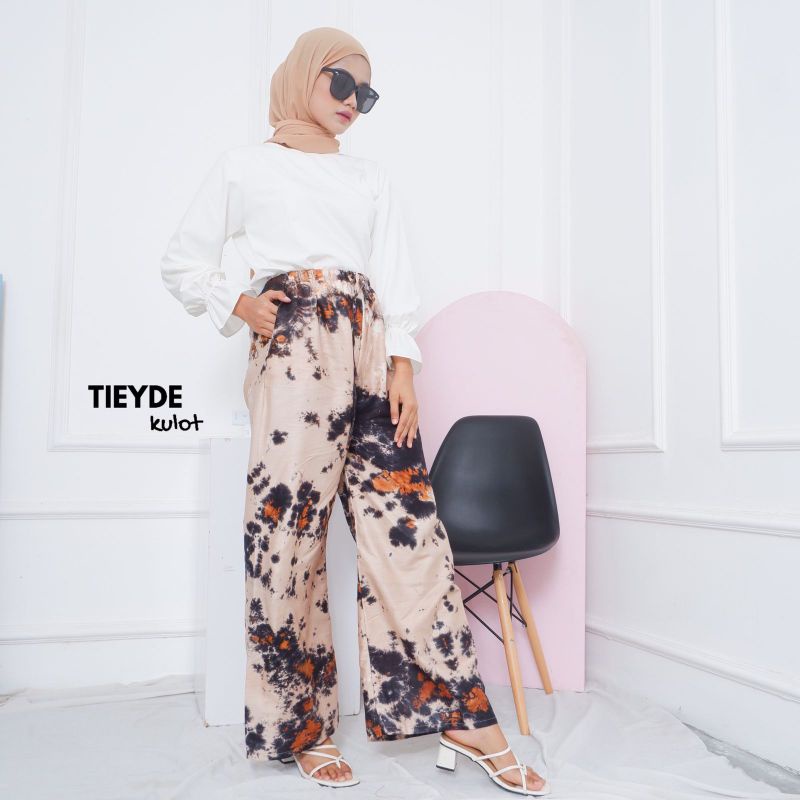 CELANA KULOT RAYON WANITA / YOONA PANTS KULOT MURAH / KULOT JUMBO RAYON TIE DYE