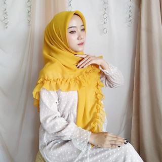 Hijab segiempat bella rempel jilbab segiempat square 