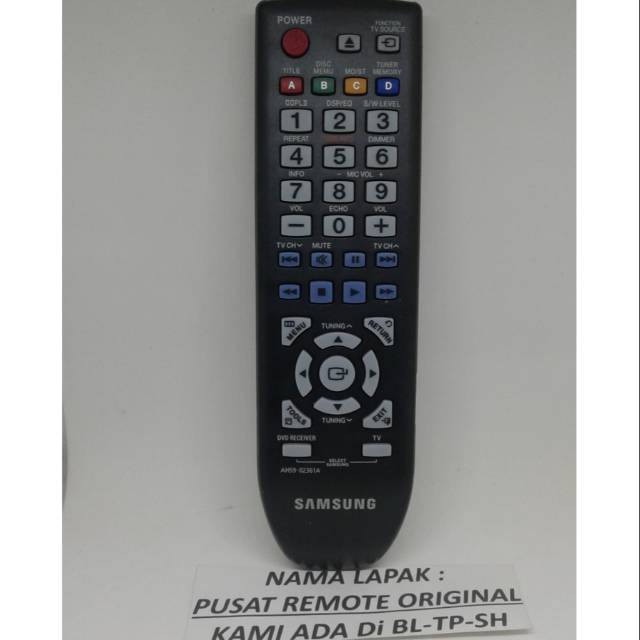 REMOTE REMOT HOME THEATER SAMSUNG BLU RAY AH-59 ORIGINAL ASLI