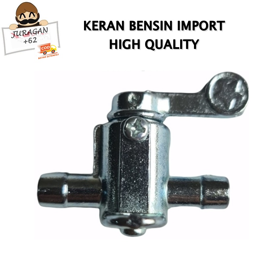 KRAN KERAN BENSIN MOTOR CROME 1/4 UNIVERSAL