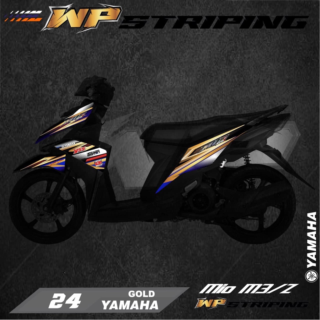 Stiker Striping MIO M3 / MIO Z / Sticker Variasi List Skotlet Motor Yamaha MIO M3 / MIO Z 24