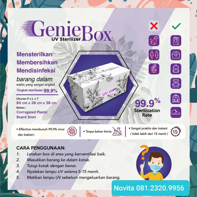UV BOX / GENIE BOX / Lampu UV