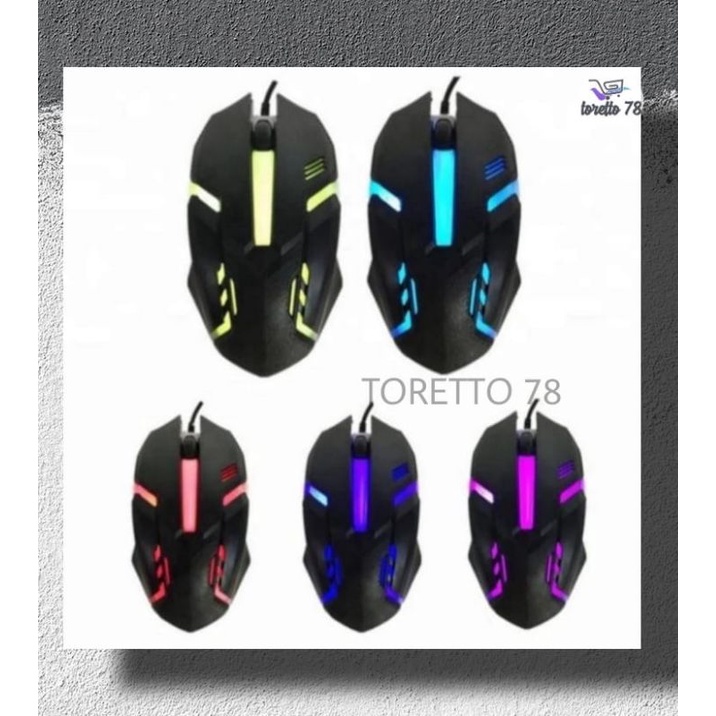 Mouse Gaming Kabel Wired X1 Nuos LED RGB-X1