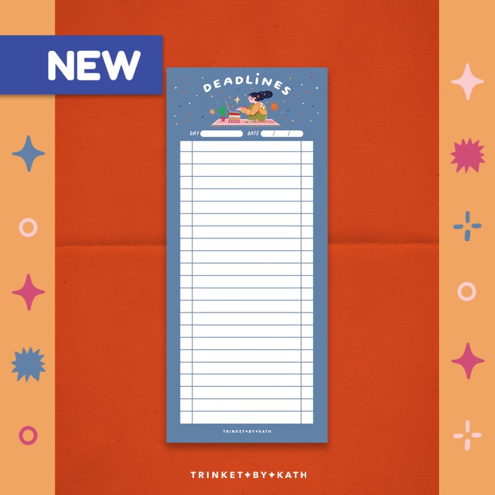 

Hadir Bundle To Do List Memo Pad / Notepad / Notebook - Trinket By Kath Bergaransi