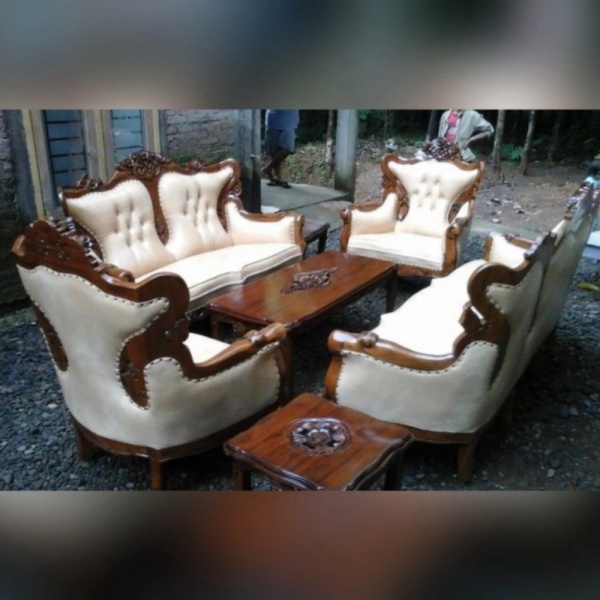 Set Kursi Tamu sofa ukir Kursi tamu kayu jati ukir terbaik Diskon