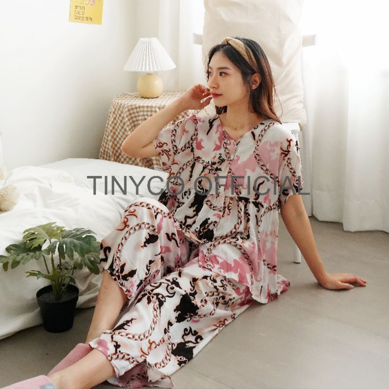 PIYAMA BABY DOLL VISCOSE || LD 120-130 FULL KANCING