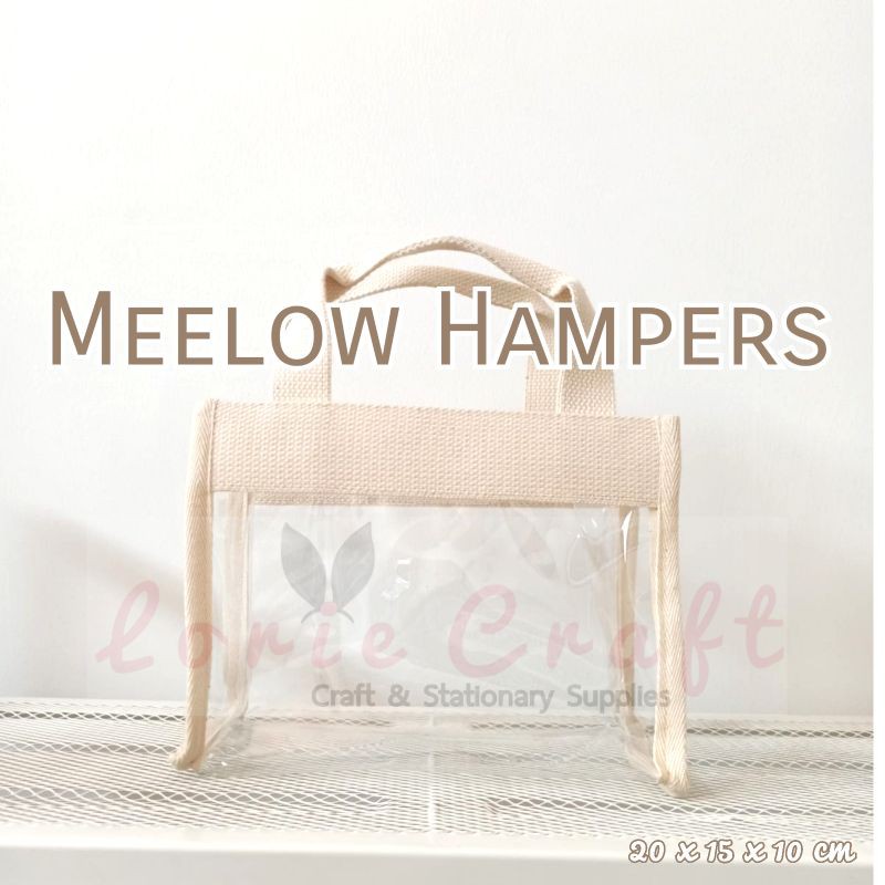 

Totebag Hampers Mika 20 x 15 x 10 cm Broken White Tas Transparan Bening
