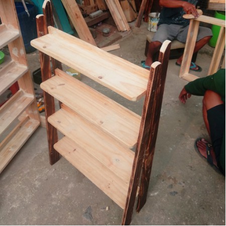 Rak Kayu Ikan Cupang Jati Belanda | Bukan Rak Besi