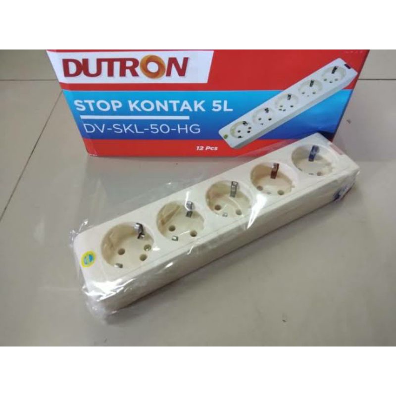 DUTRON Stop Kontak 5 Lubang DV SKL 50 HG Tanpa Kabel