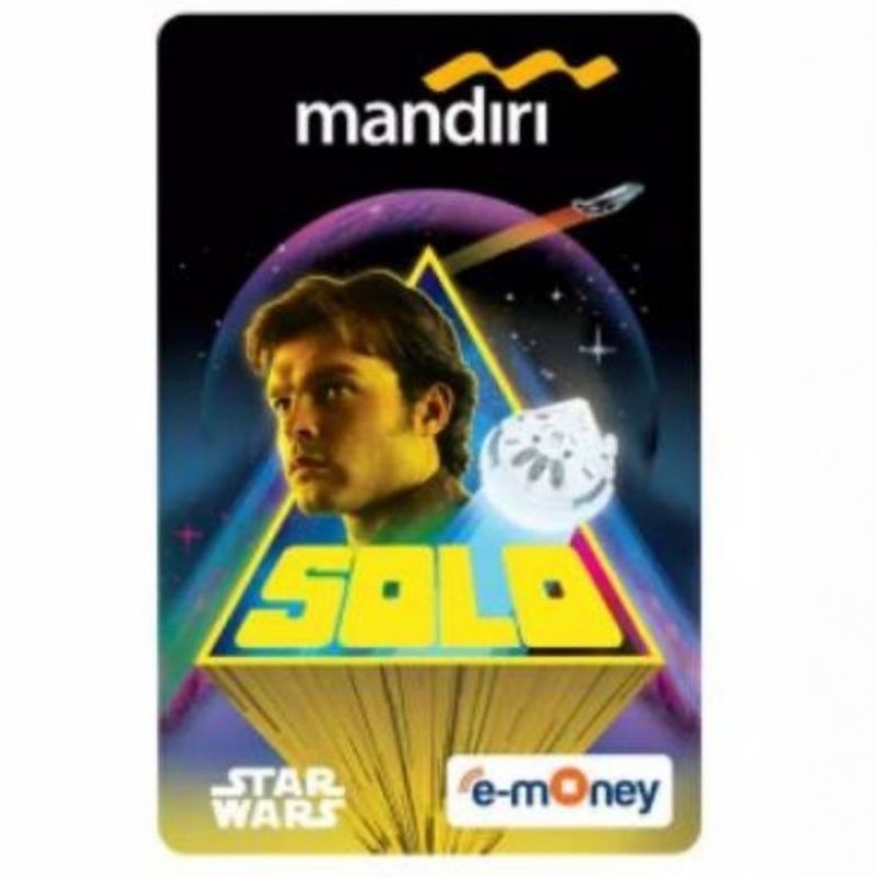 Mandiri eMONEY Star Wars - HAN SOLO ORI /Like eTOLL Tapcash Flazz or Brizzi