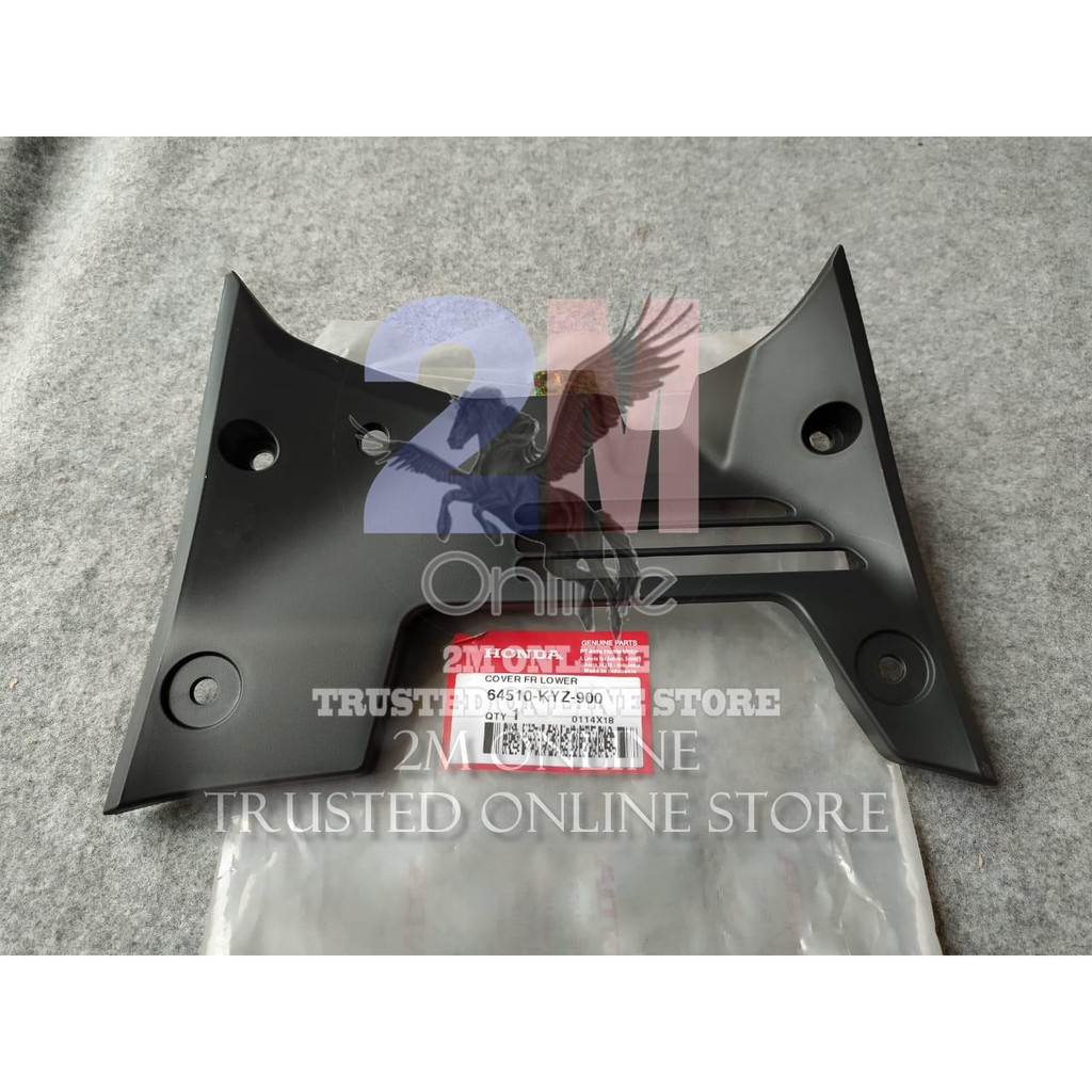 Mdr COVER FRONT LOWER SUPRA X 125 HELM IN ORI AHM 64510-KYZ-900