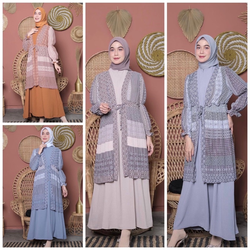SET GAMIS CERUTI PLISKET MOTIF PREMIUM GIES NEW