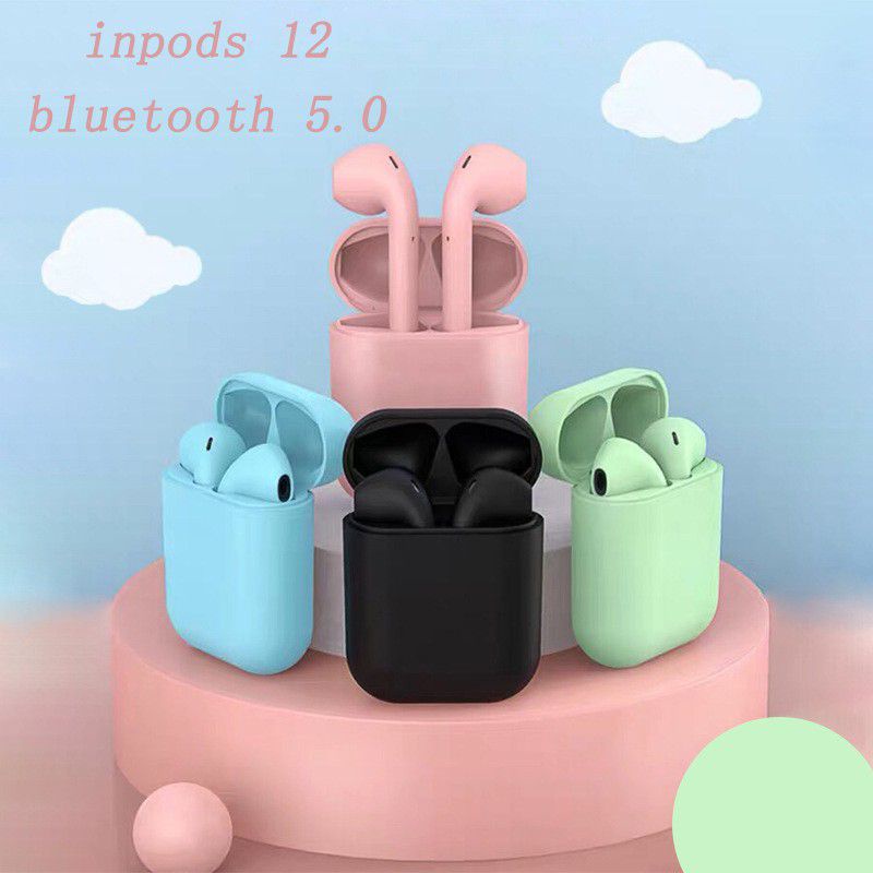 HEADSET EARPHONE INPODS MACARON 12 i12 TWS HEADSET BLUETOOTH EARPHONE V5.0