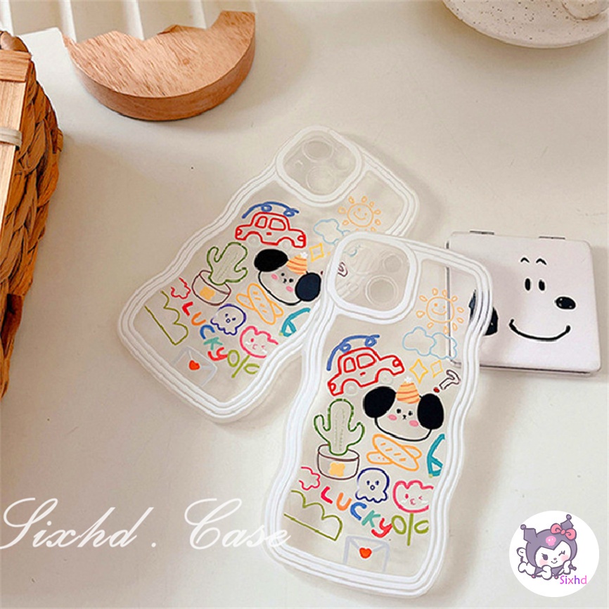 Vivo V25e Y02 Y35 Y16 Y22 Y02s Y15A Y15s Y21A Y21s Y33s Y12s Y12A Y20i Y20sG Y22s Y01 Y19 Y17 Y15 Y12 Y11 Y50 Y30i Y30 Y95 Y93 Y91 V23e V21e Y1s S1 Cartoon Cute Graffiti Flowers Wave Pattern Phone Case Soft Cover