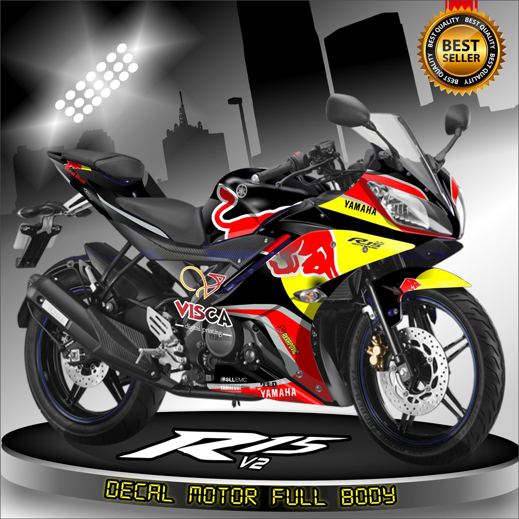 Decal R15 V2 Full Body Stiker R15 V2 Full Body Dekal R15 V2 Redbull