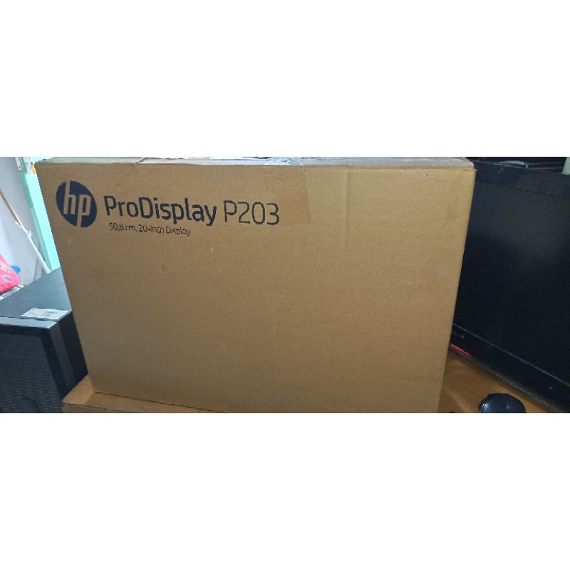 monitor komputer LED hp p203