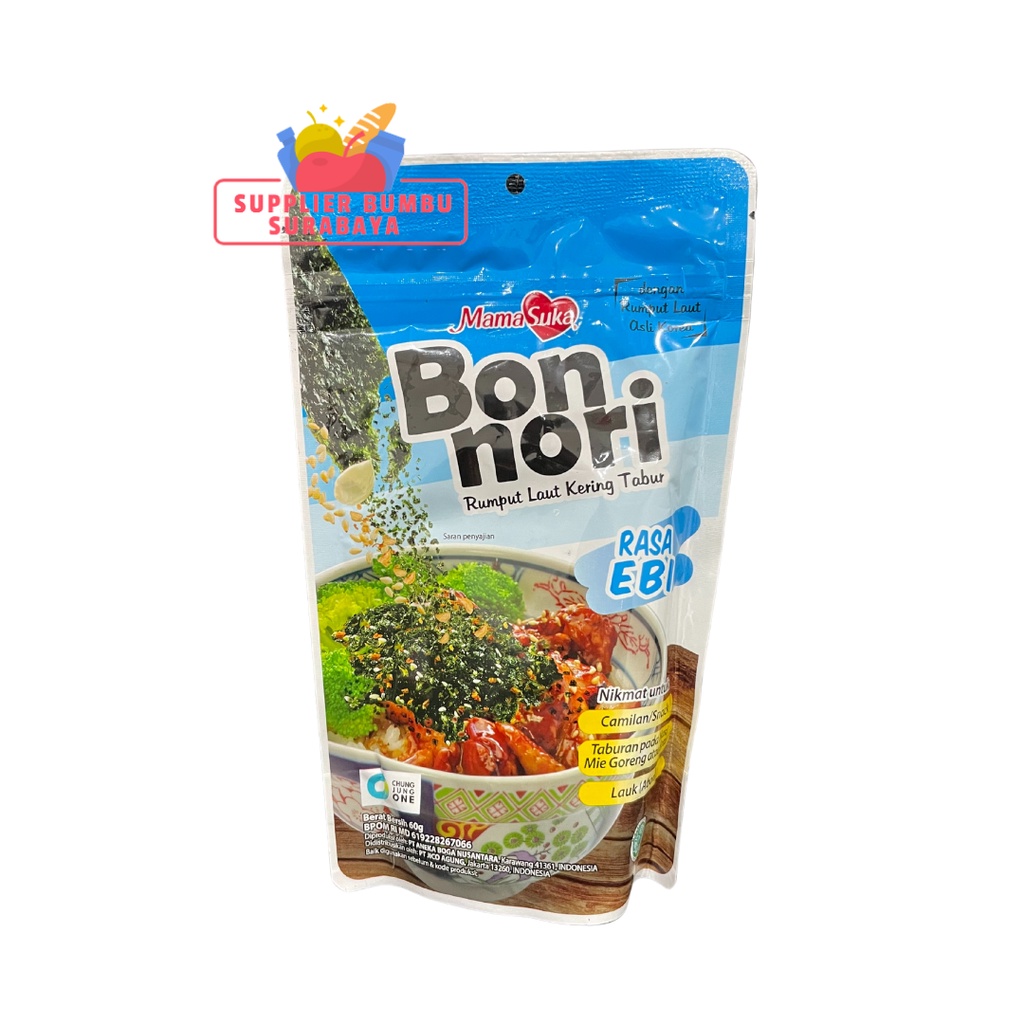 Mamasuka - Bon Nori Gim Bori Rumput Laut Kering Tabur 60g