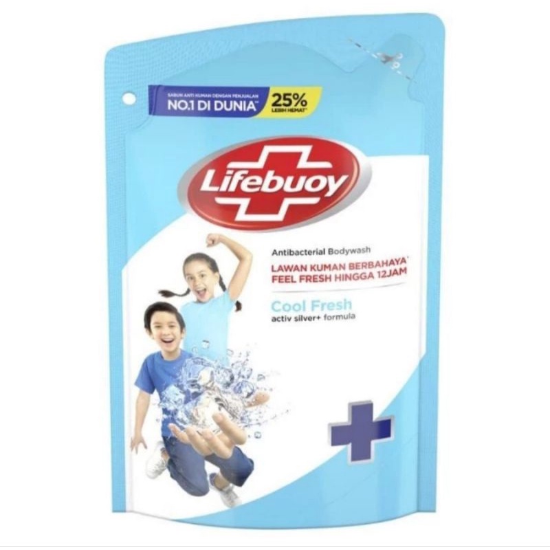 lifebouy sabun cair cool fresh 250 ml refill