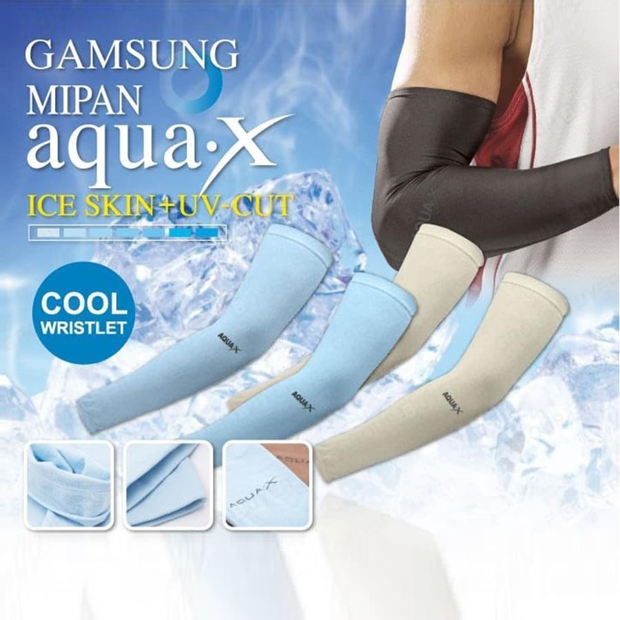 Outdoor Handsock` Manset - Sarung Lengan Tangan Spandex Spandek` Aqua X` Let's Slim