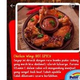 

Pelangi Chicken Wings Non MSG Hot Spicy / Pelangi anak sehat / Frozen