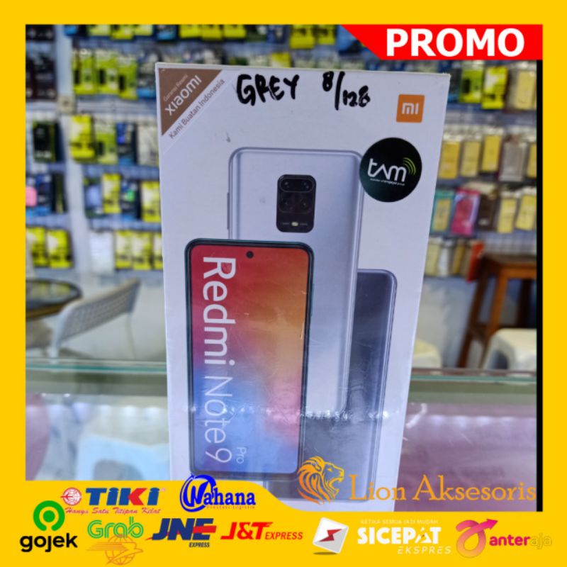Xiaomi Redmi Note 9 Pro Ram 8/128Gb Grey Garansi Resmi Tam 1Tahun