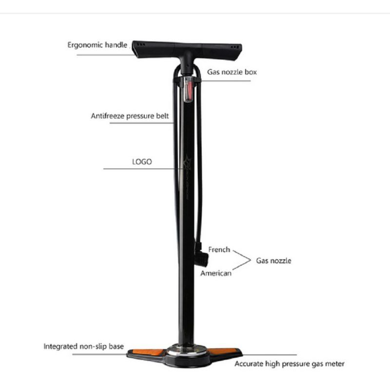 ROCKBROS GP6532B Pompa Sepeda Bicycle Pump 160Psi MTB Floor Type High Accurate