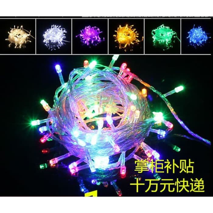  Lampu  Natal LED  Warna hias pohon  tumblr dekor Lampu  