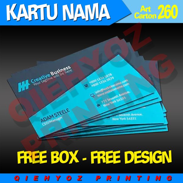 

Unik kartu nama full color 100pcs Limited