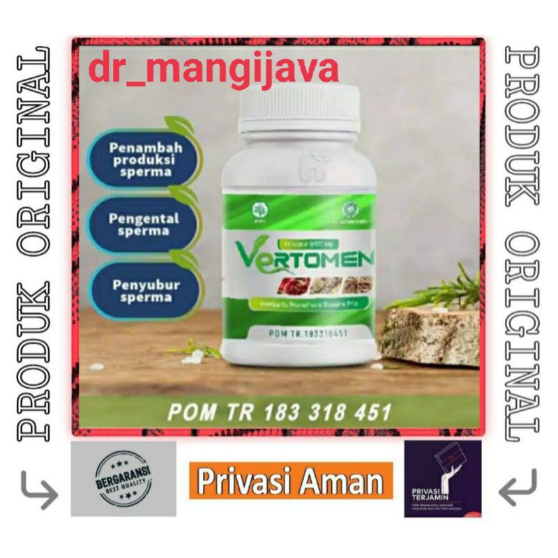 ( Bisa Cod ) Vertomen Original Asli Obat Herbal Penyubur Sperma Pria 100% Manjur