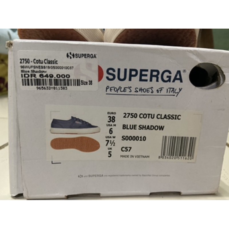 superga shoe box