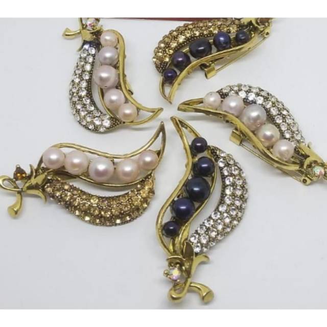 Bros mutiara air tawar lombok asli rangka silver